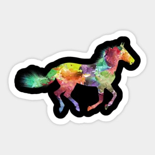 Horse riding colorful Sticker